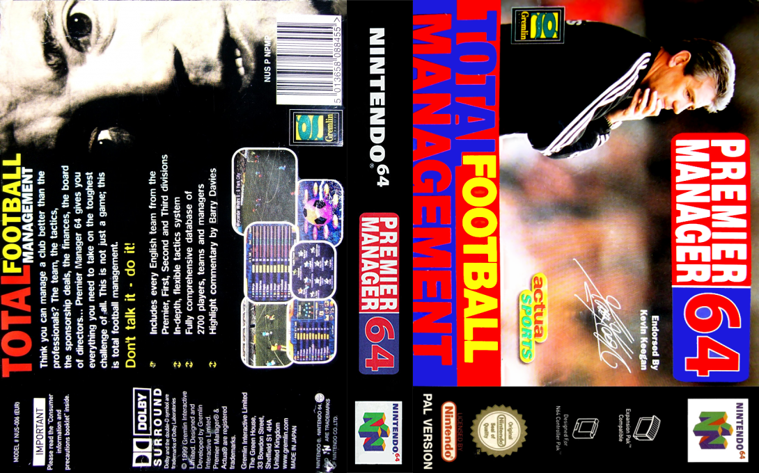 Premier Manager 64 — box-texture (EU)