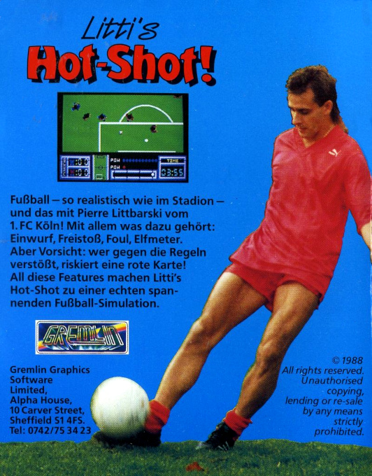 Gary Lineker's Hot Shot — box-2D-back (DE)