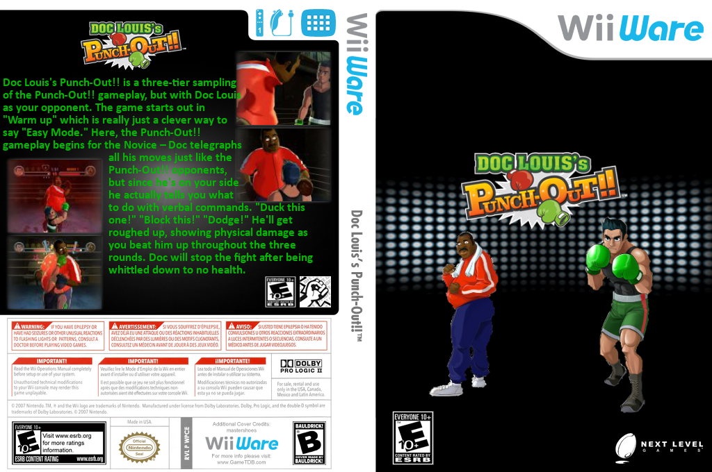 Doc Louis's Punch-Out!! — box-texture (US)