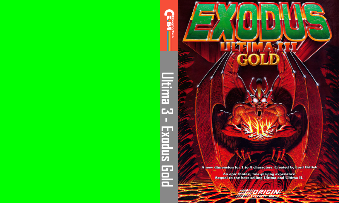 Ultima 3 - Exodus Gold — box-texture (CUS)