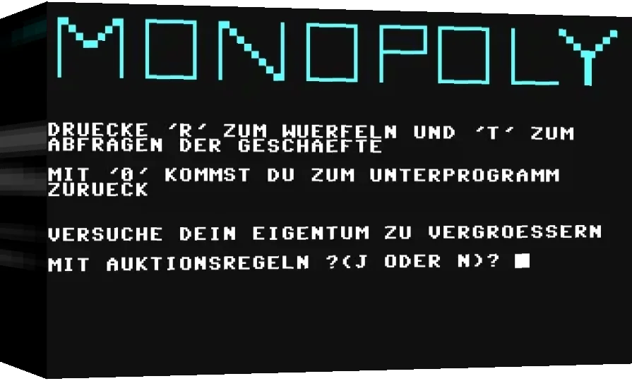 Monopoly CBM-64 — box-3D (WOR)