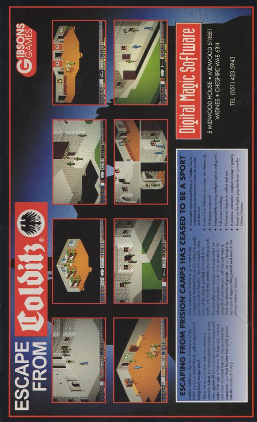 Escape from Colditz — box-2D-back (WOR)