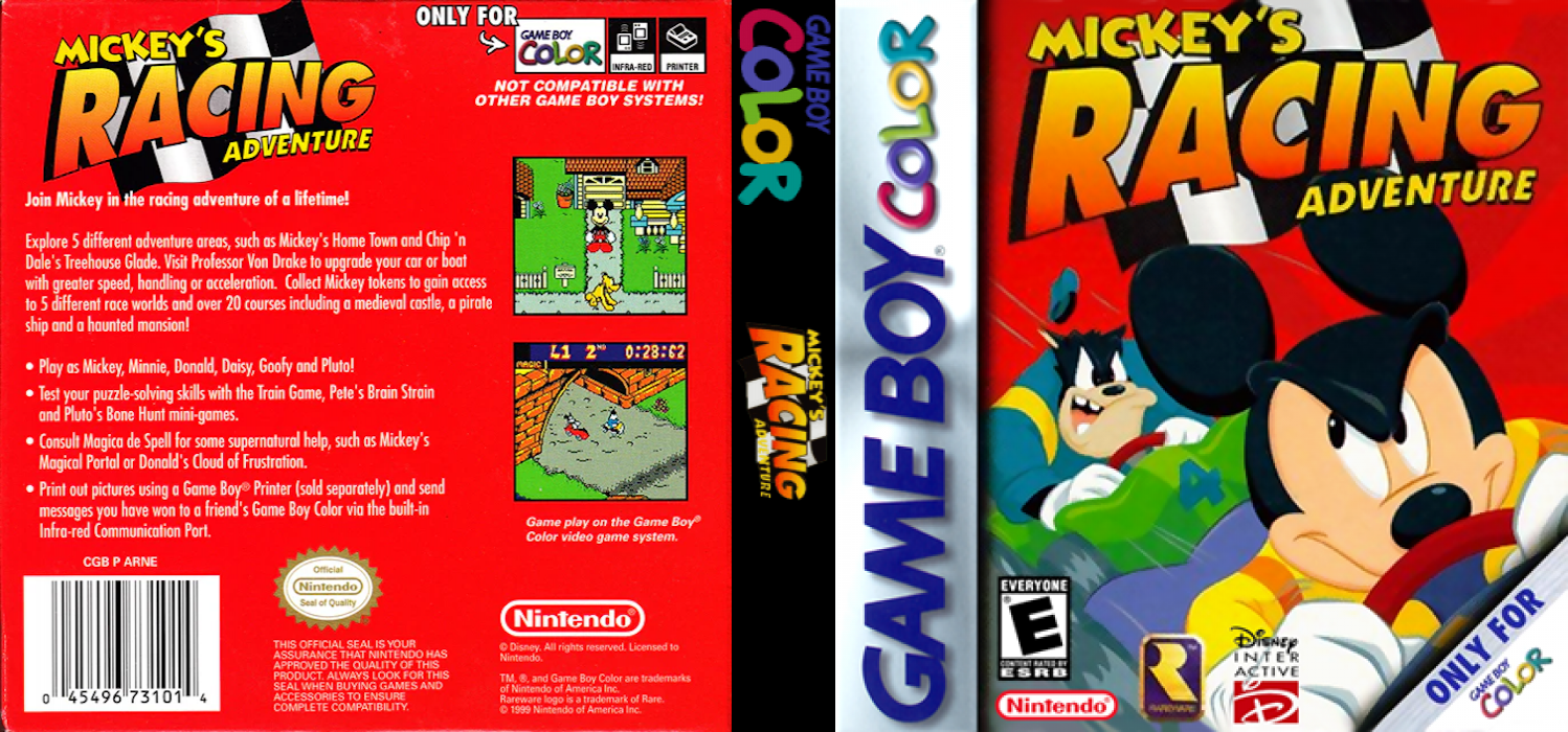 Mickey's Racing Adventure — box-texture (US)