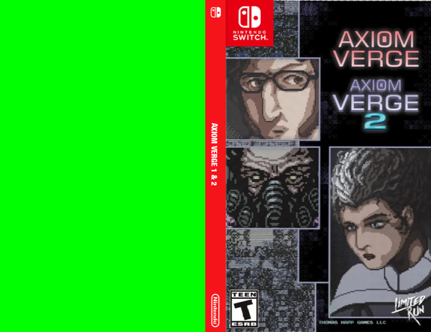 Axiom Verge 1 & 2 — box-texture (US)
