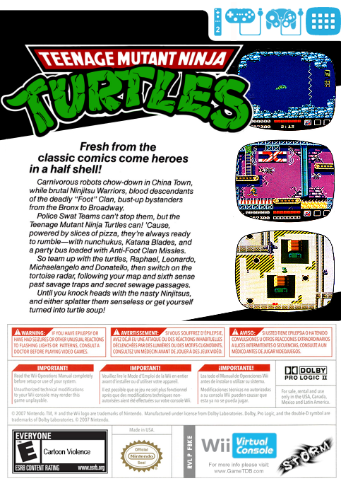 Teenage Mutant Ninja Turtles — box-2D-back (US)