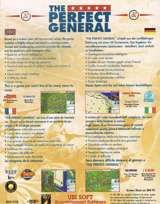 Perfect General, The — box-2D-back (EU)