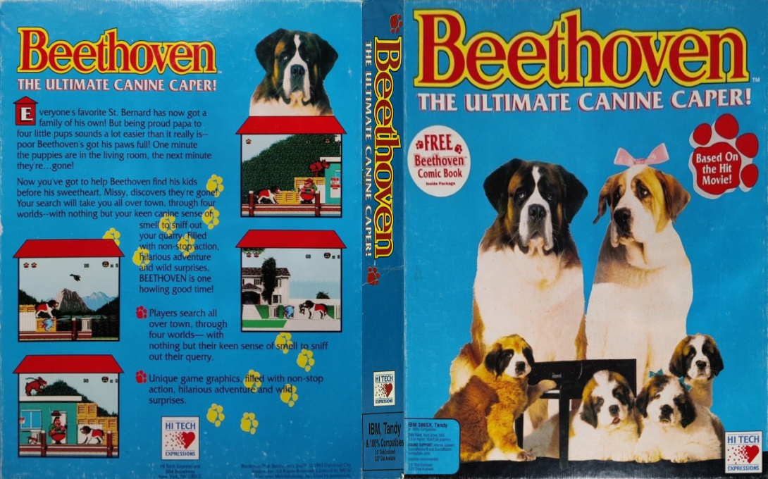 Beethoven - The Ultimate Canine Caper! — box-texture (US)