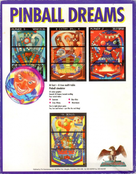 Pinball Dreams — box-2D-back (EU)