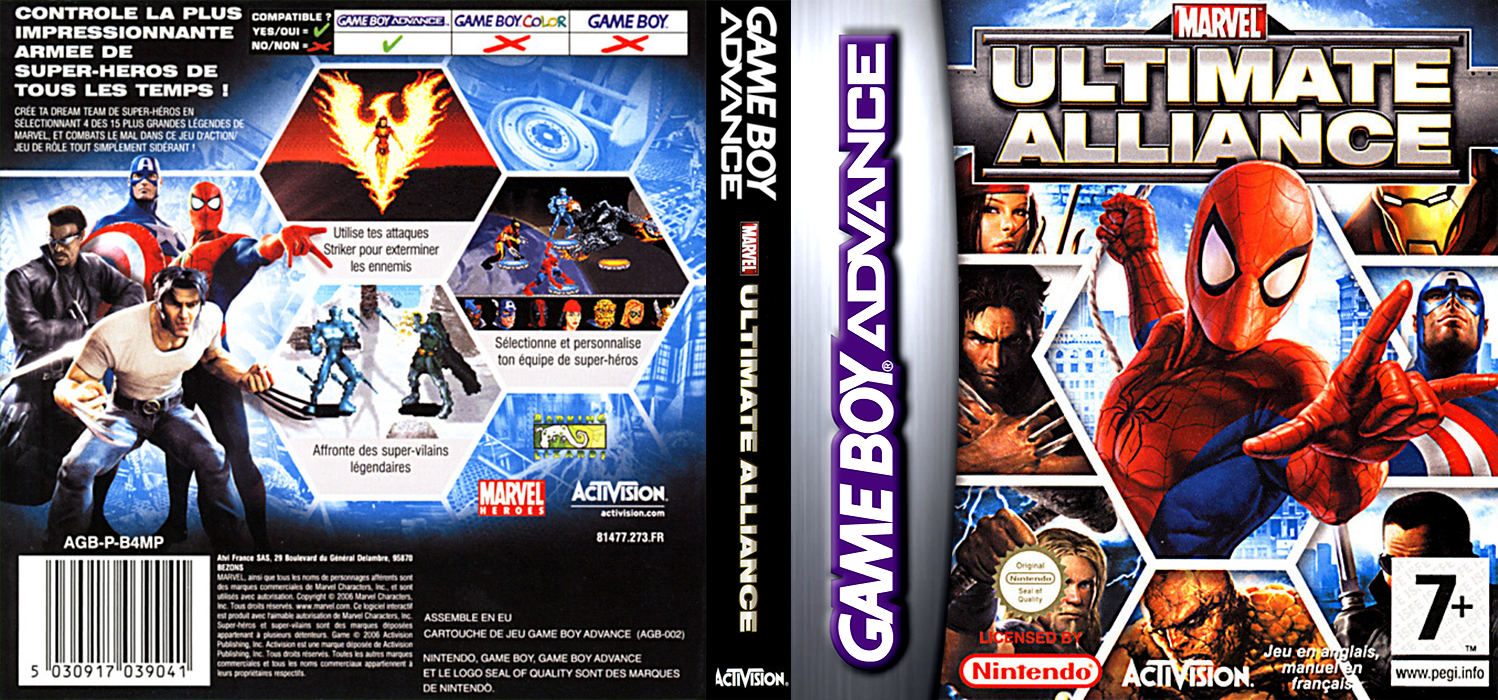 Marvel Ultimate Alliance — box-texture (FR)