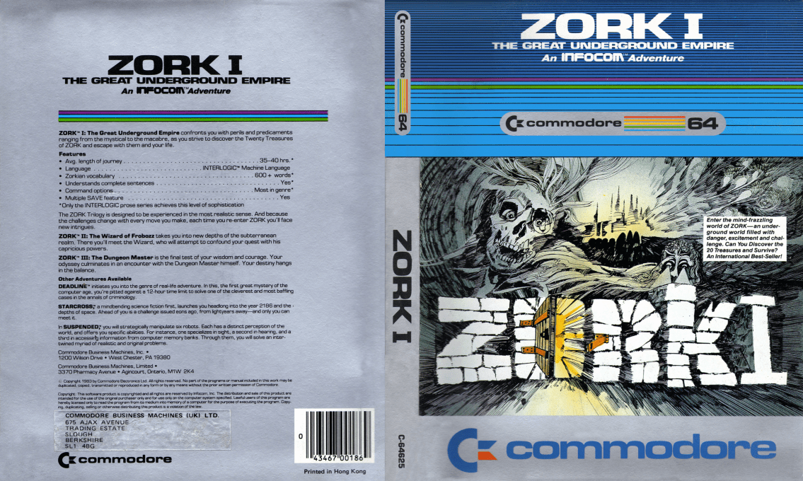 Zork 1 - The Great Underground Empire — box-texture (US)