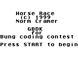 Horse Race — sstitle (WOR)