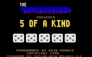 5 Of A Kind — sstitle (WOR)