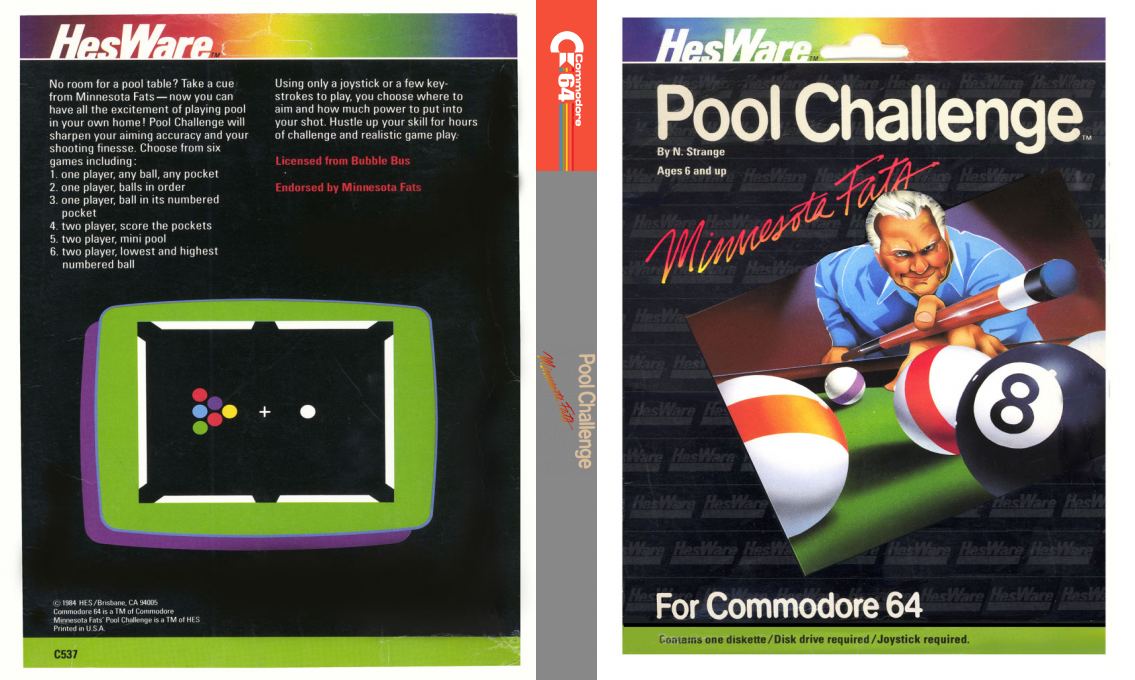 Minnesota Fat's Pool Challenger — box-texture (US)