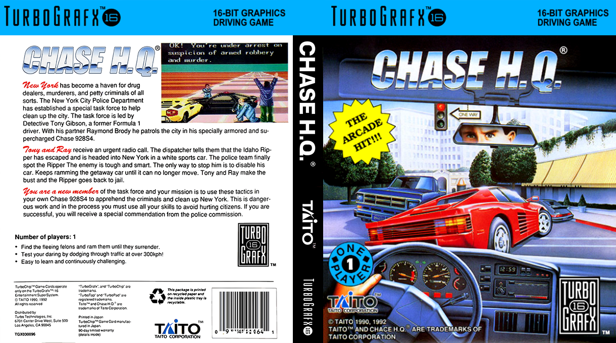 Taito Chase H.Q. — box-texture (US)
