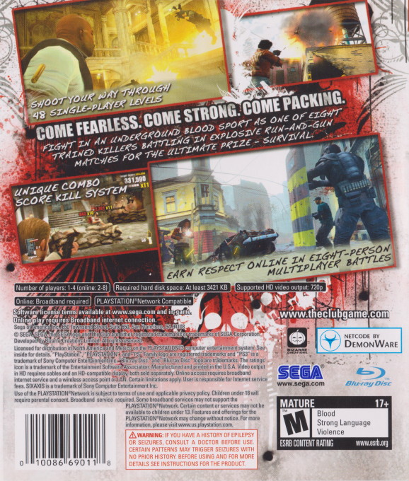 Club, The — box-2D-back (US)