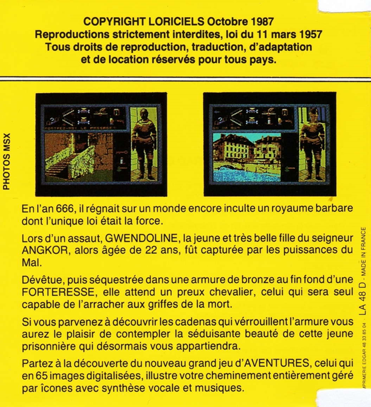 Forteresse — box-2D-back (FR)