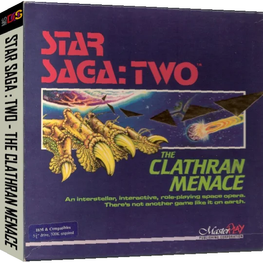 Star Saga Two - The Clathren Menace — box-3D (US)