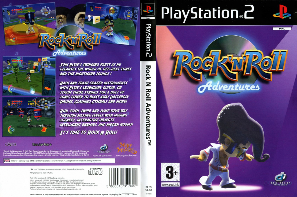 Rock'n'roll Adventures — box-texture (EU)