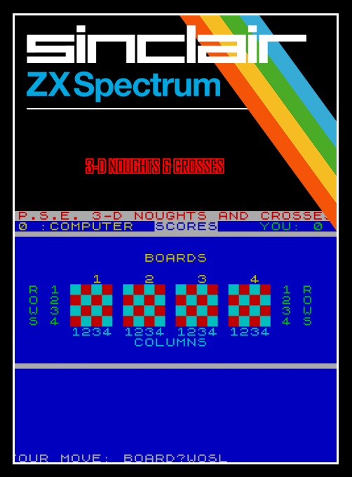 3-D Noughts & Crosses box art