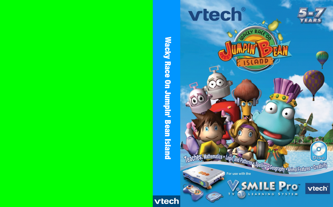 Wacky Race On Jumpin' Bean Island — box-texture (EU)