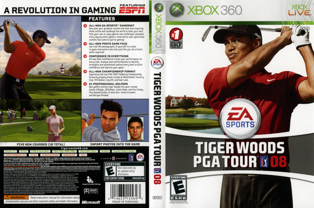 Tiger Woods PGA Tour 08 — box-texture (US)