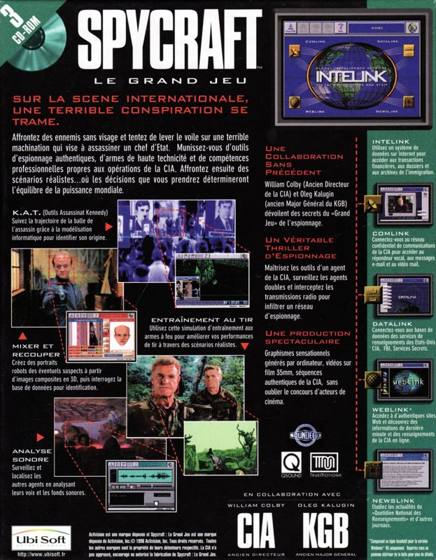 Spycraft: The Great Game — box-2D-back (FR)