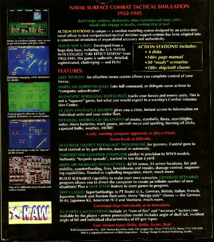 Action Stations! — box-2D-back (US)