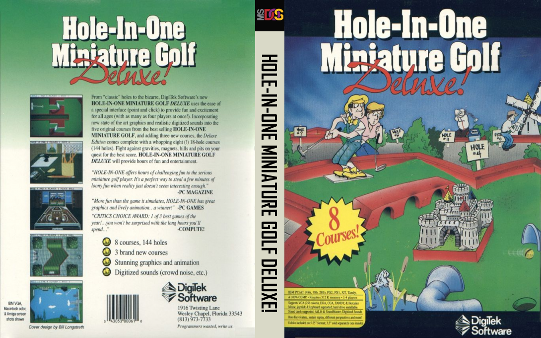 Hole-in-one Miniature Golf Deluxe! — box-texture (US)