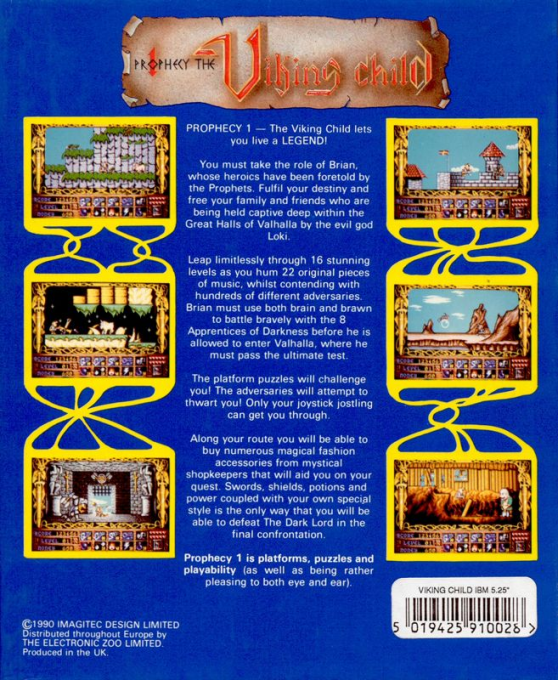 Prophecy 1 - The Viking Child — box-2D-back (EU)