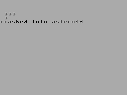 Asteroid Belt — ss (WOR)