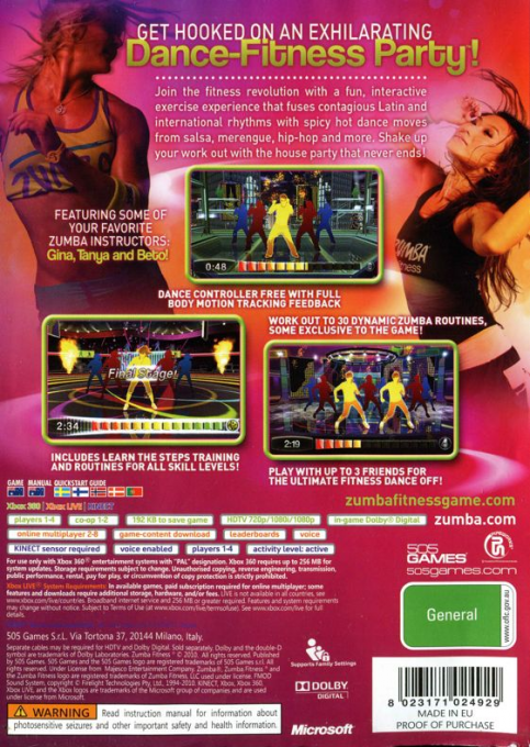 Zumba Fitness — box-2D-back (AU)