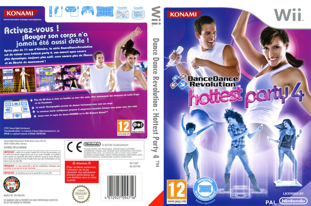 Dance Dance Revolution - Hottest Party 4 — box-texture (FR)