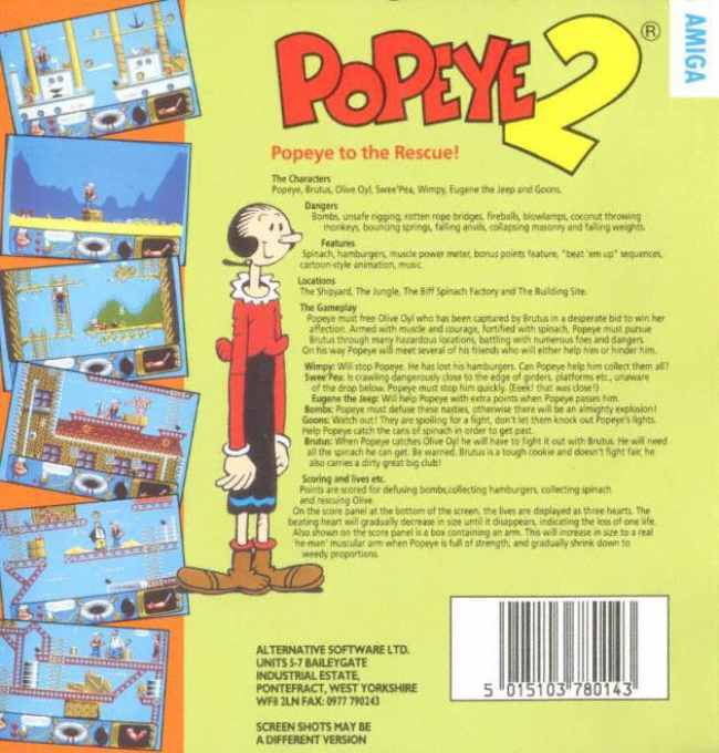 Popeye 2 — box-2D-back (EU)