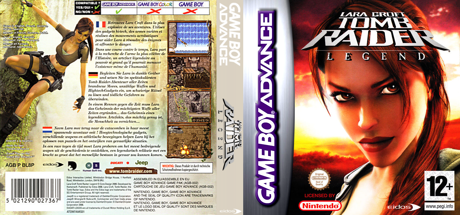 Lara Croft Tomb Raider - Legend — box-texture (EU)