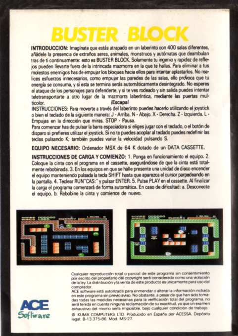 Buster Block — box-2D-back (SP)