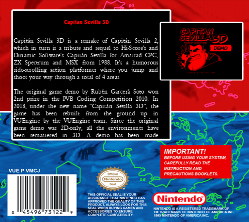 Capitan Sevilla 3D — box-2D-back (SS)
