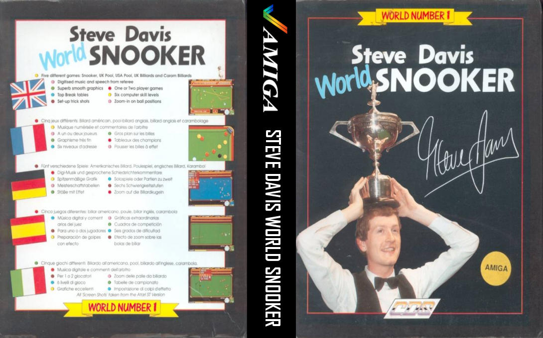 Steve Davis World Snooker — box-texture (WOR)