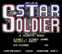 Star Soldier - 2 Minute Mode — sstitle (WOR)