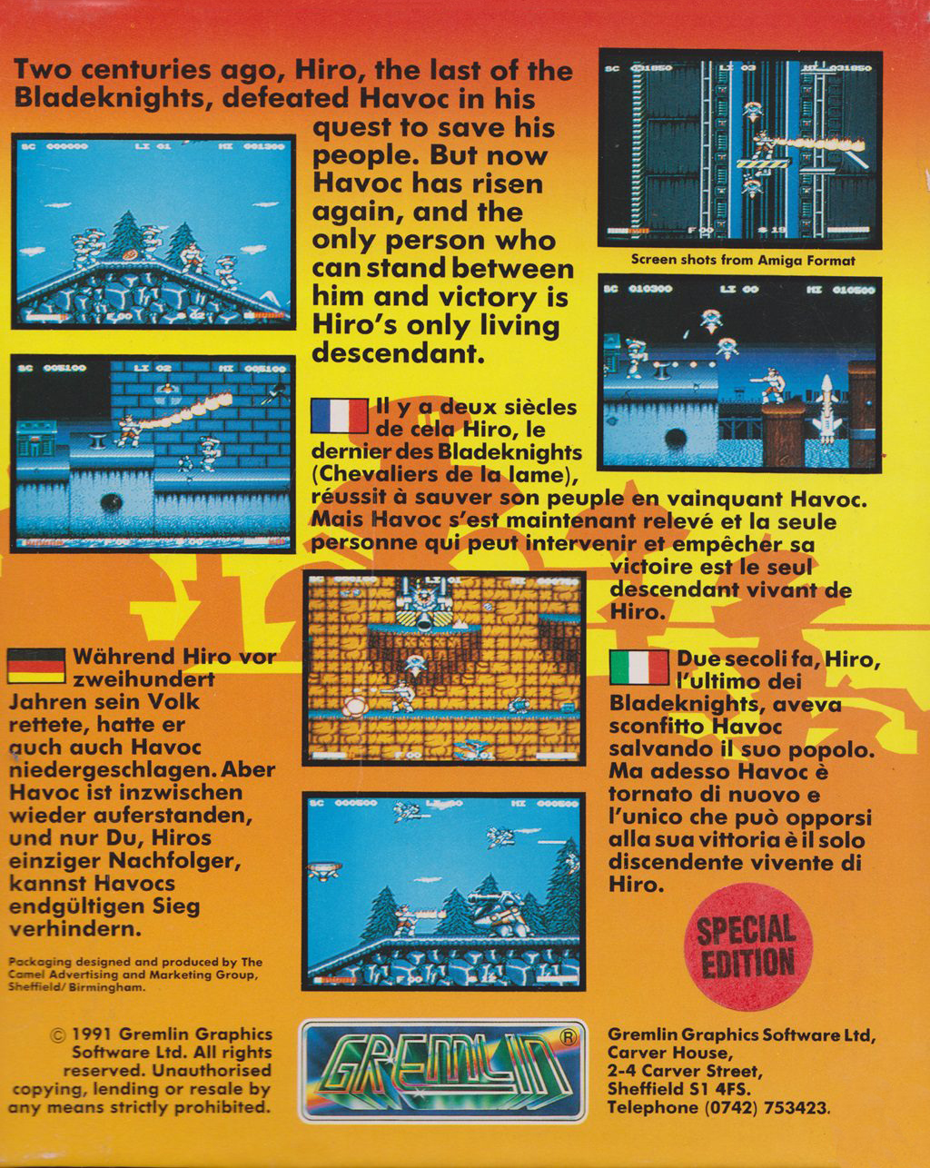 Switchblade II — box-2D-back (EU)