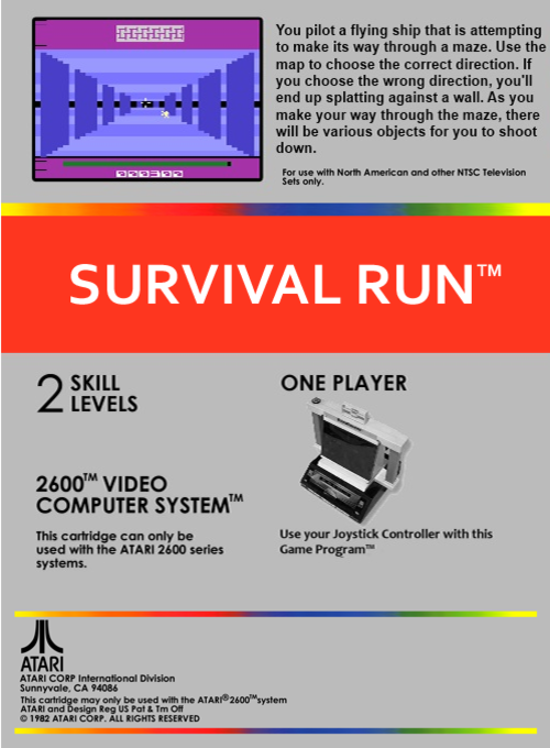 Survival Run — box-2D-back (US)