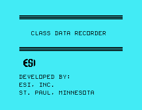 Class Data Recorder — ss (WOR)