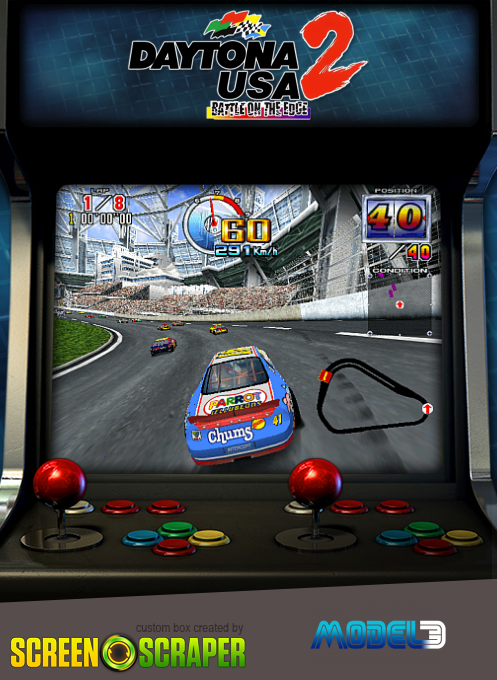 Daytona USA 2: Battle on the Edge — box-2D (SS)