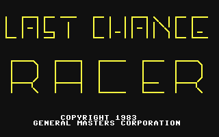 Last Chance Racer — sstitle (WOR)