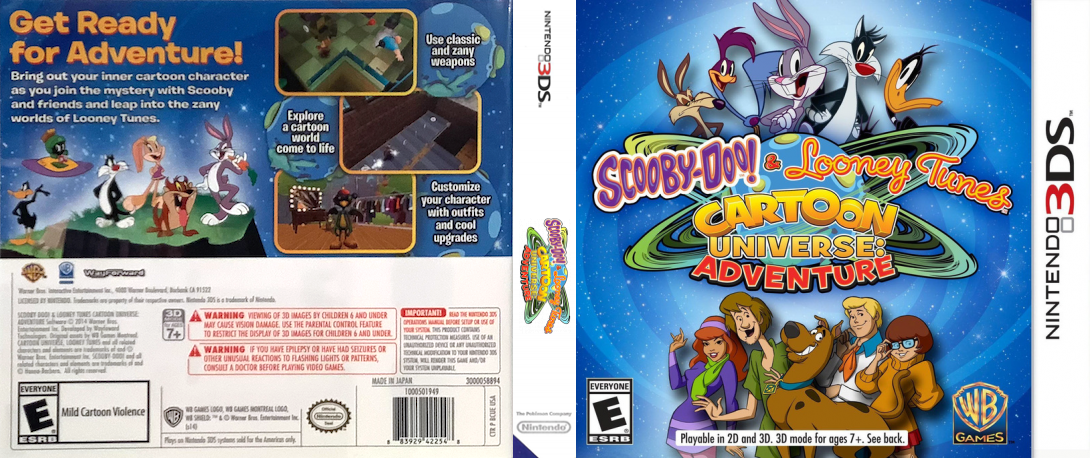 Scooby-Doo! & Looney Tunes Cartoon Universe: Adventure — box-texture (US)