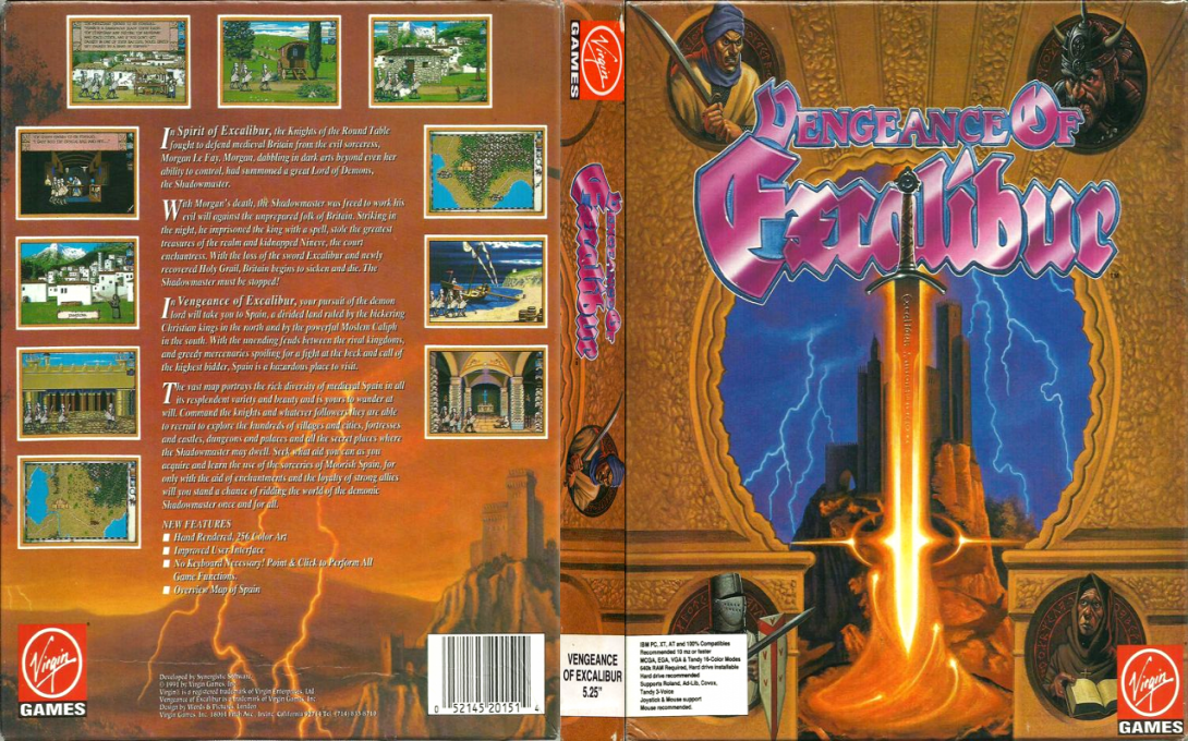 Vengeance Of Excalibur — box-texture (US)