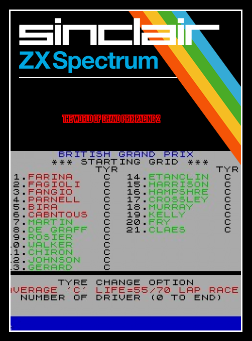 The World of Grand Prix Racing II — box-2D (SS)
