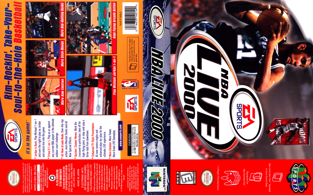 NBA Live 2000 — box-texture (US)