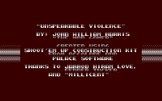 Unspeakable Violence — sstitle (WOR)