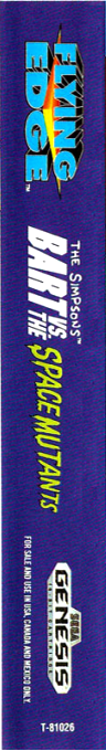 Simpsons - Bart Vs. The Space Mutants, The — box-2D-side (US)