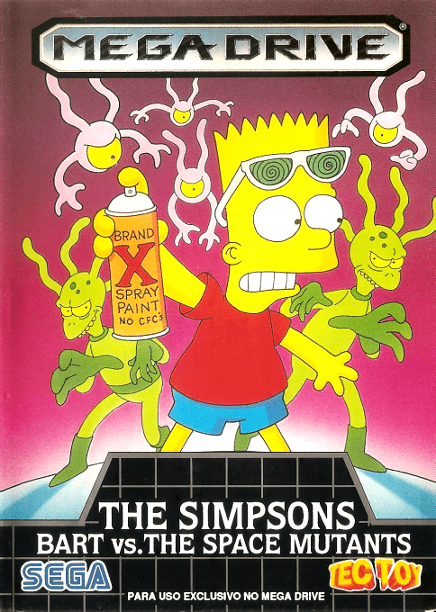 Simpsons - Bart Vs. The Space Mutants, The — box-2D (BR)